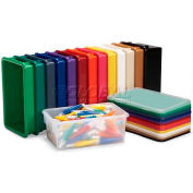 Jonti-Craft 8010 Cubbie Tote Tray, 13-1/2"L x 8-5/8"W x 5-1/4"H, Clear - Pkg Qty 5