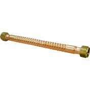 Jones Stephens Copper Corrugated Water Heater Connector, 3/4" FIP x 12