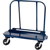 DRYWALL CART - 12" X 48" DECK W/ 8" MOLD ON RUBBER CASTERS (4 SWIVEL)