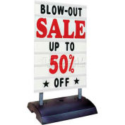 Magic Master Springer Message Board Sign Deluxe 24"W X 36"H-White