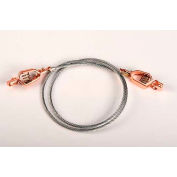 Justrite® 8500 3' Flexible Antistatic Wire - Dual Alligator Clips 5/8" Jaws