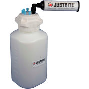 Justrite 12800 VaporTrap™ Carboy With Filter Kit, HDPE, 4-Liter, 6 Ports