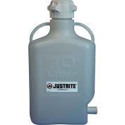 Justrite 12915 Carboy With Spigot, HDPE, 10-Liter