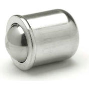 Short Press-Fit Delrin Ball Plunger - Stainless Steel .472" Diameter