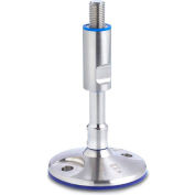 Hygenic Design Leveling Foot With Mounting Holes - M20 x 235mm - J.W. Winco 20-100-M20-235-B