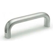 J.W. Winco Aluminum Cabinet U-Handle - 8.27" L x 1.02" Dia Tumbled