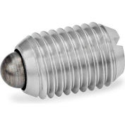 J.W. Winco GN615.1 Spring Plungers, SS, Nose Pin, Slot, Standard Spring, 0.09" Plunger Dia, 0.47"L