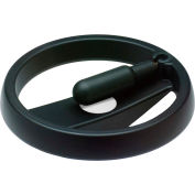 JW Winco - 6BEM7/D - Plastic Two Spoked Handwheel w/ Retractable Handle - 11.81" Dia x .750" Bore