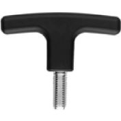 J.W. Winco 563.1-55-M8-20 Technopolymer T-Handle W/Threaded Stud mm Diameter 55mm Length M8x1.25