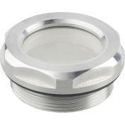 Aluminum Fluid Level Sight Glass w/o Reflector - G 3/4" Pipe Thread - J.W. Winco R04/B