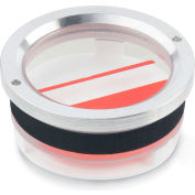 Aluminum Press Fit Fluid Level Sight Glass w/ Indicator - Fits 28mm (1.10") Bore - J.W. Winco RD2/B