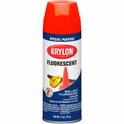 Krylon Fluorescent Indoor/Outdoor Paint Yellow Orange - K03102007 - Pkg Qty 6
