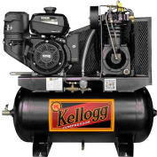 Kellogg-American HD30GK14E-335, 14HP, Gas Comp, 30 Gal, 175 PSI, 27.9 CFM, Kohler, Elctric Startl