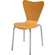 KFI Cafe Stack Chair - Wood - Natural