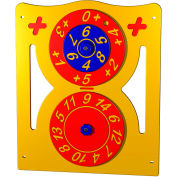 Addition Activity Panel - Freestanding In Red/Yellow/Blue Combination, For Ages 5-12