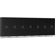 Ulti-MATE Garage 2 Series 7-Piece Tall Cabinet Set 248.5" x 21" x 80" Black