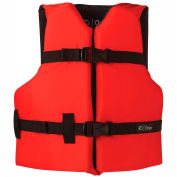 Kemp Youth Universal Life Vest, Red & Black, 20-002-YOUTH-RED