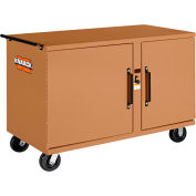 Knaack 58 Storagemaster® Heavy-Duty Rolling Work Bench, 1,000 Lbs, Steel, Tan