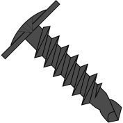 #8 x 3/4 Phillips Modified Truss Head Full Thread Self Drilling Screw Black Phos - Pkg of 5000