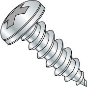 #8 x 1-1/4 Phillips Pan Self Tapping Screw Type A Fully Threaded Zinc Bake - Pkg of 4000