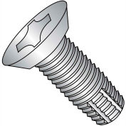 10-32X7/16 Phil Flat Undercut Thread Cutting Screw Type F Full Thread 18 8 Stainless Steel,4000 pcs