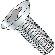 12-24X1/2 Phillips Flat Undercut Thread Cutting Screw Type F Fully Threaded Zinc, Pkg of 8000