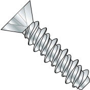 #12 x 1 Phillips Flat High Low Screw Fully Threaded Zinc Bake - Pkg of 4000