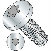 5/16-18X1 Six Lobe Pan Thread Cutting Screw Type F Fully Threaded Zinc Bake, Pkg of 1250