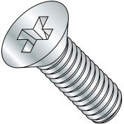 M3-0.5X6 Din 965 Metric Phillips Flat Machine Screw Zinc, Pkg of 4000