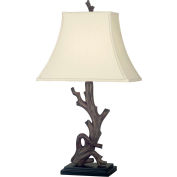 Kenroy Lighting, Drift Table Lamp, 21049WDG, Wood Grain Finish, Resin, 11"L