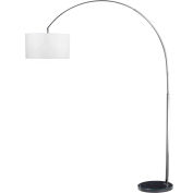 Kenroy Lighting, Bolen Arc Lamp - Lamp Body, 32119BS, Brushed Steel Finish, Metal, 64"L