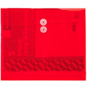 Ultracolor Expandable Poly String Tie Envelopes, Side Load, Red, 5/Pack