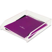 Kantek Clear Acrylic Single Letter Tray, Front Loading, 10-5/8"W x 13-7/8"D x 2-1/2"H