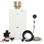 Eccotemp L10 Portable Outdoor Tankless Water Heater, 12V Pump/Strainer/Shower Set - L10-PSSET