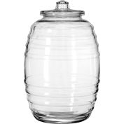 Libbey Glass 9520004 - Glass Barrel Storage W/Lid Round 20 Liter