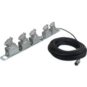 Larson Electronics EPEXC-5X-12.3-50-125V, 50' Five Gang Explosion Proof Ext Cord, 20A Continual Serv