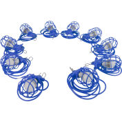 Larson Electronics WAL-SL-10-LED-1227, 100ft Temp Construction String Light (10 LED Lamps), 100 W