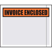 Packing List Envelopes, "Invoice Enclosed" Print, 4-1/2"L x 5-1/2"W, Orange, 1000/Pack