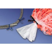 Paper Covered Twist Ties, 4"L x 5/32"W, White, Pack of 2000