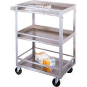 Lakeside® 316 Guard Rail Stainless Steel Cart 27-1/2 x 16-1/4 x 33-3/8 300 Lb Cap