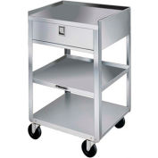 Lakeside® 466 Stainless Steel Equipment Stand, 3 Shelves, 1 Drawer, 500 lbs Capacity