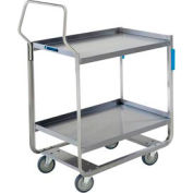 Lakeside® 4943 Tough Transport Stainless 2 Shelf Cart 39 x 22 x 39 1000 Lb Cap