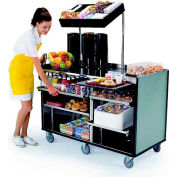 Lakeside Mobile Mart Cart, Gray Laminate, Stainless Steel, 27-1/2"W x 60"L x 70"H - 68010