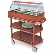 Geneva Lakeside Appetizer Cart w/ Two Oval Shelves & Top Serving Shelf, 70360