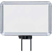 Lavi Industries, Horizontal Fixed Sign Frame, 50-1130SH-S/CL, 7" x 11", Slotted, Chrome
