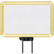 Lavi Industries, Horizontal Fixed Sign Frame, 50-1130SH-S/GD, 7" x 11", Slotted, Gold