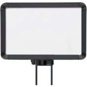 Lavi Industries, Horizontal Fixed Sign Frame, 50-1130SH-S/MB, 7" x 11", Slotted, Matte Black