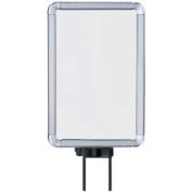 Lavi Industries, Vertical Swivel Sign Frame, 50-1130SV-S/CL, 7" x 11", For 7' Posts, Chrome