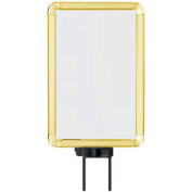 Lavi Industries, Vertical Swivel Sign Frame, 50-1130SV-S/GD, 7" x 11", For 7' Posts, Gold