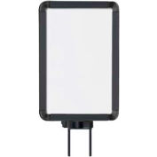 Lavi Industries, Vertical Swivel Sign Frame, 50-1130SV-S/MB, 7" x 11", For 7' Posts, Matte Black